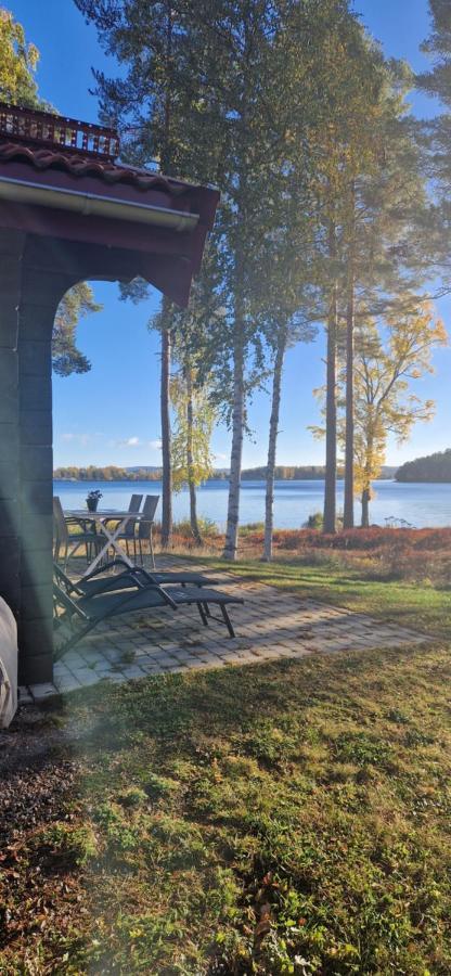Lakeside Log Cabin Fraemby Udde فالون المظهر الخارجي الصورة