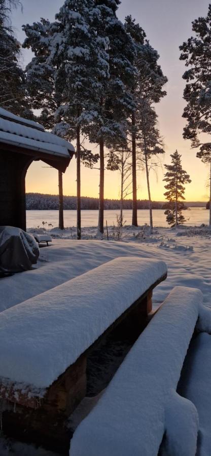 Lakeside Log Cabin Fraemby Udde فالون المظهر الخارجي الصورة